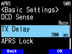 508 - TX Delay - 200 ms