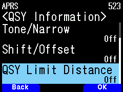 523 - QSY Limit Distance - Off