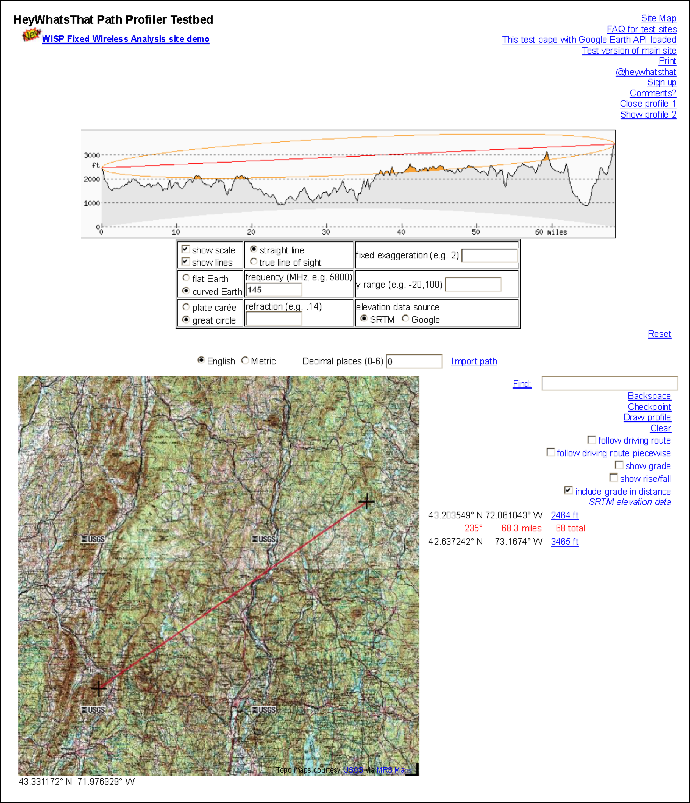 Hey What's That Path Profiler - Lovewell to Mount Greylock